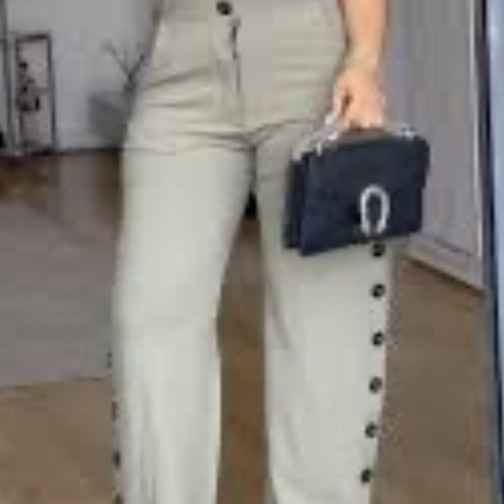 Stylewe One Piece Jumpsuit in green khaki color and black buttons NEW XL(16) - Picture 2 of 10